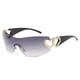 thumbnail image 1 of one-piece Gradient Lens Y2K Sunglasses for Women and Men - Heart Design, Hollow Temple, UV400 Protection, 1 of 5