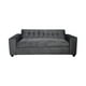 thumbnail image 1 of Sofa Tres Cuerpos Felpa Gris Oscuro, 1 of 3