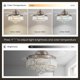thumbnail image 3 of Ventilador de techo MOOONICHE 91 cm con cristal y control remoto LED, 3 of 9