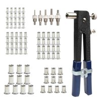 Magideal - 86 Uds Herramienta De Tuerca De Remache Herramientas De Reparación Del Hogar Accesorio De Diseño Ergonómico Resistente Juego De Herramientas De Tuerca