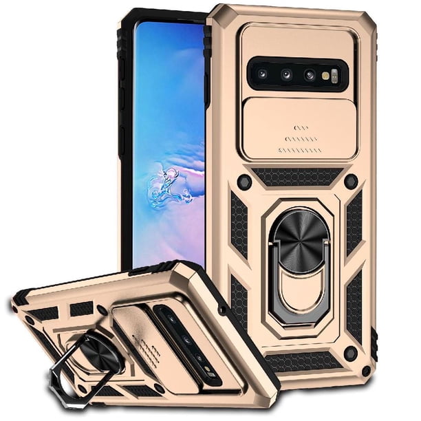 Estuche GANGXUN para Samsung Galaxy S10 Plus, soporte giratorio 360°, estilo mecánico y magnético