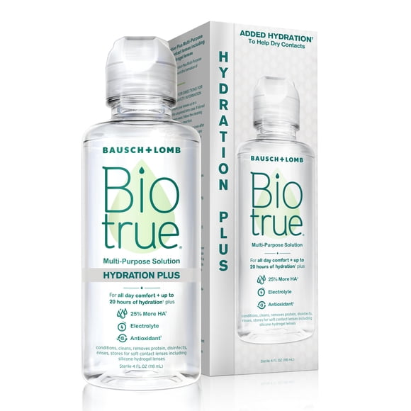 Solución para lentes de contacto Biotrue Hydration Plus 120 ml
