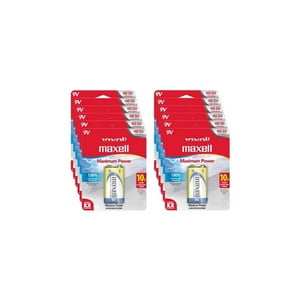 Baterías Alcalinas Maxell 9V Pack 1 Unidad