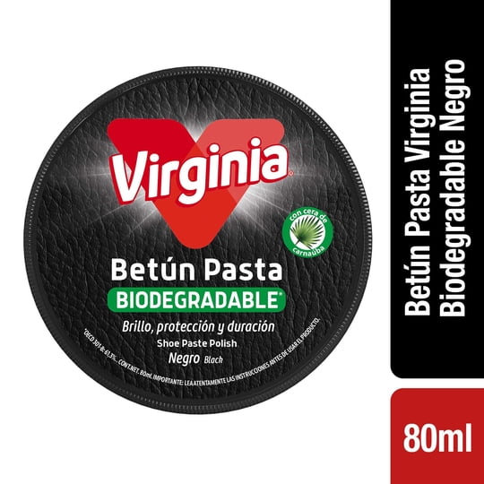 Betún Para Calzado Pasta Negro Lata 88 ml Virginia