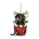 thumbnail image 3 of Adorno Para árbol De Navidad Con Dise?o De Perro Salchicha, Letreros Colgantes Para Festivales, Estilo Interior B, 3 of 5