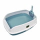 thumbnail image 1 of Caja De Arena Para Gatos Semiabierta, Inodoro Profundo Portátil Con Cuchara, Orinal Para Gatos, Azul, 1 of 5