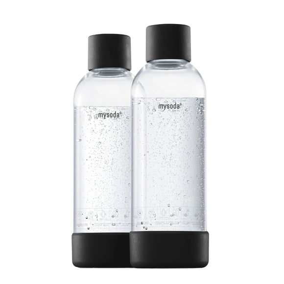 Botellas de carbonatación Mysoda, paquete de 2 unidades, compatibles con MySoda