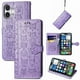 thumbnail image 1 of Funda Cartera FOXDOCK para iPhone 17 , Flip PU con Relieve de Gatos y Perros, Tarjetero y Soporte, 1 of 6