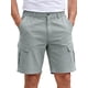 thumbnail image 1 of INSPIRE CHIC Pantalones Cortos Cargo de Cintura Elástica con Múltiples Bolsillos para Senderismo y Pesca 3XL Gris Claro, 1 of 5