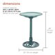thumbnail image 2 of Fuente para pájaros Alpine TEC116 con pedestal verde envejecido de 71 cm de alto, 2 of 9