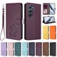 thumbnail image 3 of Infinix HOT 60 PRO 4G Funda Billetera con Estampado de Gato, Morado Oscuro, 3 of 6