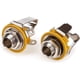 thumbnail image 2 of Conectores estéreo TRS hembra de 1/4" para montaje en panel, cables de conexión, conectores tipo serpiente - Conector fonográfico mono hembra TS de 1/4" y 6,35 mm (paquete de 2), 2 of 7