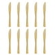 thumbnail image 4 of Vajilla Robusta Para Postres Tienda Fiestas Bodas 10x Cubiertos Dorados, 4 of 5