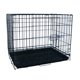 thumbnail image 1 of Jaula para perros YML plegable y ligera de 24 pulgadas con bandeja negra, 1 of 2