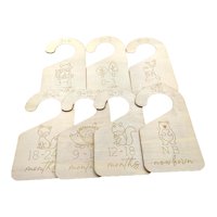 Bothyi - Divisor De Madera Para Guardarropa De Bebé, Colgador Organizador De Guardarropa Para Bebé