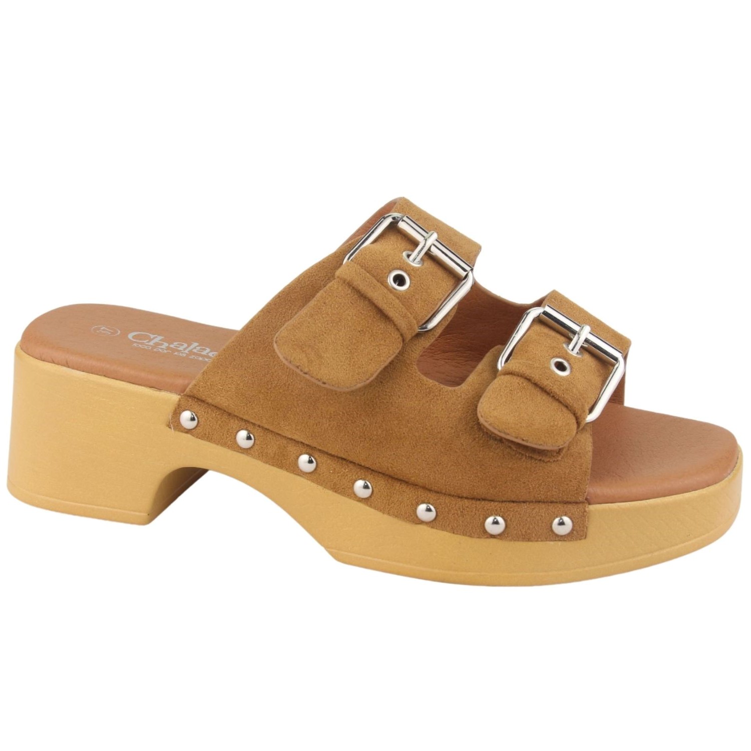 Sandalia Chalada Mujer Woodl-30 Camel Casual