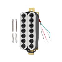 Bothyi - Pastilla De Guitarra Eléctrica De Doble Bobina 4P Precableada Para Guitarra De 7 Cuerdas Reemplaza Cuello Blanco