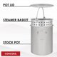 thumbnail image 2 of Olla de gran capacidad Concord Cookware 36 cuartos (34 L) de acero inoxidable, 2 of 6