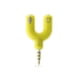thumbnail image 2 of Adaptador Divisor De Cable Auxiliar De Audio De 3,5 Mm Para Auriculares PC Amarillo, 2 of 3