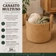 thumbnail image 5 of Canasto Cesta de Yute Tejido Estilo Rustico Con Asas S, 5 of 9
