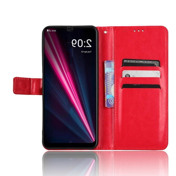 Funda tipo libro para T-Mobile T Phone Pro 5G, cartera todo‑en‑uno, funda multifuncional con tarjetero y correa de muñeca desmontable