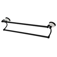 Kingston Brass - Toallero Kingston De Latón Victorian Dual, 60 Cm, Negro Mate
