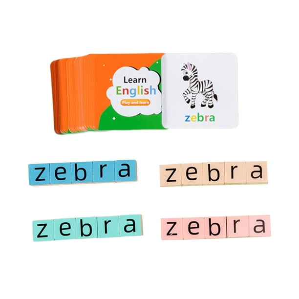 Bloques De Madera Juego De Ortografía Letras Juegos A Juego Para Niños De 3 4 5 6 Años 20 Piezas Bloques Pequeños