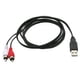 thumbnail image 1 of USB A Macho Enchufe A 2 RCA Hembra AV Cable Adaptador TV Cable De Televisión 1,5 M, 1 of 2