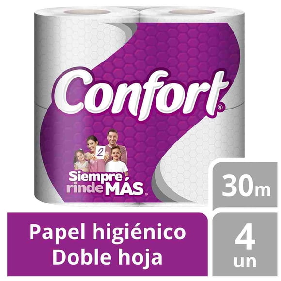 Papel Higiénico Doble Hoja 30 mt