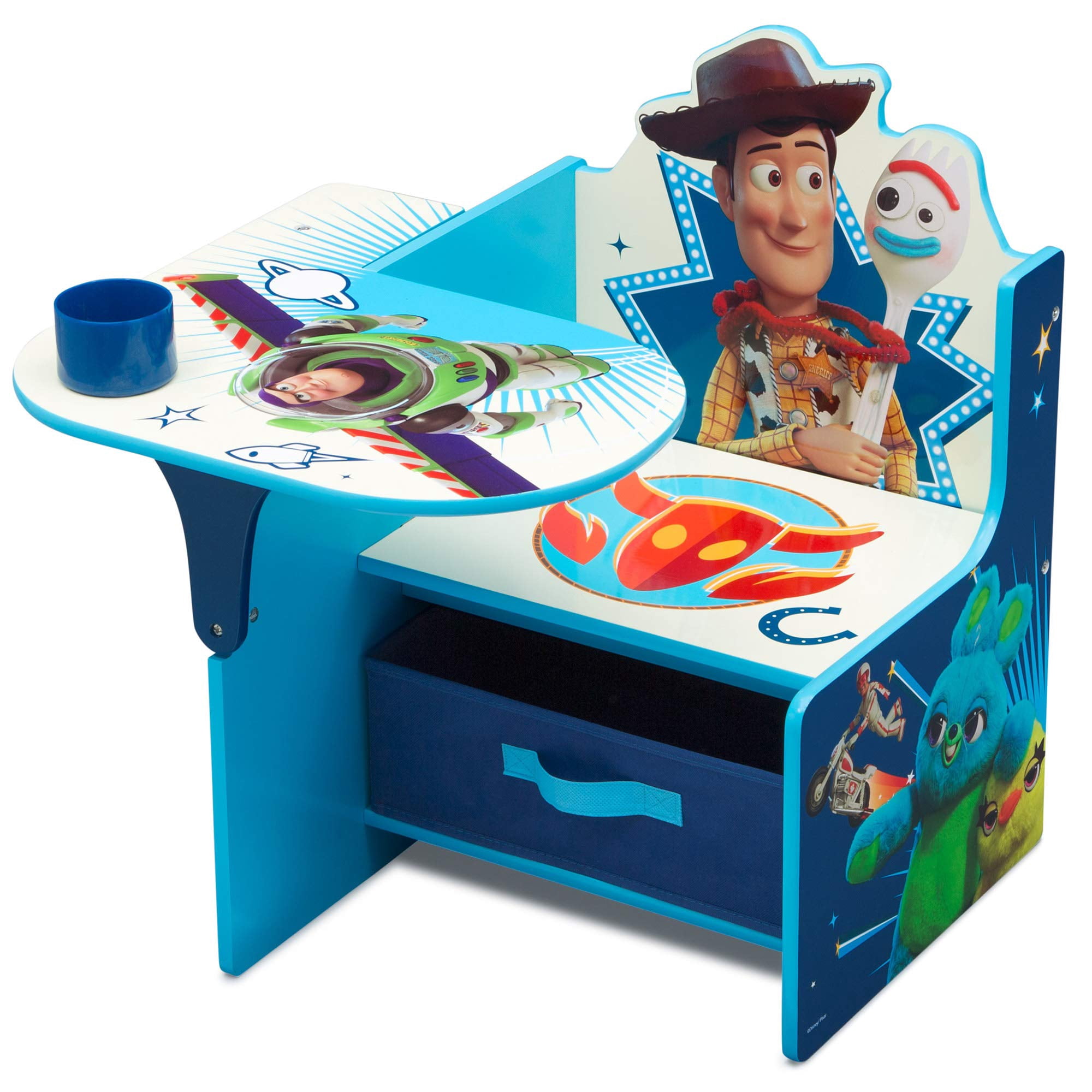 Delta Children - Silla Escritorio Infantil Delta Toy Story 4 Con Almacenamiento 52x58x59 Cm