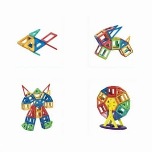 Babyluna - Bloques Magnéticos De Construcción 3D 84 Piezas Niños Educativos Stem