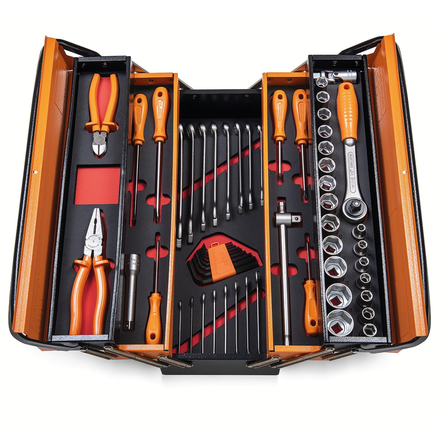 Juego De Herramientas 57 Piezas Tramontina Pro Naranja Claro