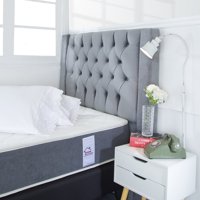 Respaldo Focus 1.5 Plazas Felpa Gris