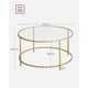 thumbnail image 2 of Mesa de centro vidrio Gold premium, 2 of 6