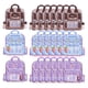 thumbnail image 2 of 21 Uds Mochila De Dibujos Animados Bolsas De Golosinas Bolsas De Dulces Con Asa Para Aperitivos De Galletas Violeta Marrón, 2 of 3