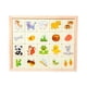 thumbnail image 4 of Juego de mesa de madera Montessori, juegos educativos, aprendizaje de matemáticas, tablero de conteo portátil, juguetes de tablero a juego para niños, animales, 4 of 5