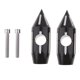 thumbnail image 3 of Elevadores de manillar de aumento de pico negro de 1 "de 25 mm para softail dyna sportster, 3 of 4