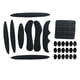 thumbnail image 4 of 27 Unids/set Kits De Acolchado Para Casco De Bicicleta Forro Para Casco De Bicicleta Correa Para La Barbilla Almohadillas De Espuma Negro, 4 of 5