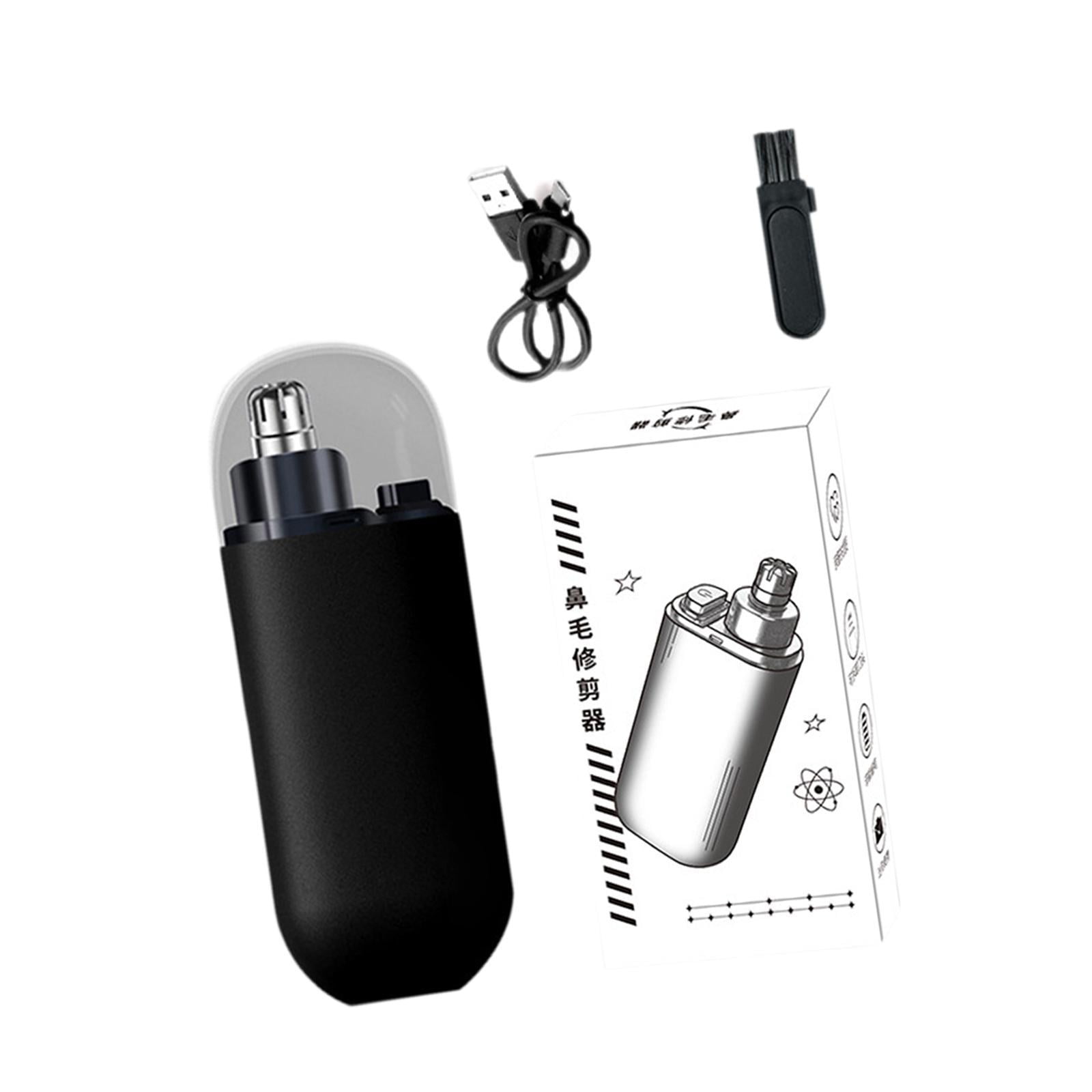 Magideal - Nariz Trimmer Nariz Cabello De Cabello Tamaño De Viaje Personal Fácil De Limpiar El Portátil Recargable Para El Cabello De La Nariz Removedor Negro