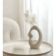 thumbnail image 2 of Jarrón Flores Moderno Cerámica Decoración Grande Blanco Jhn, 2 of 3