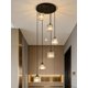 thumbnail image 1 of Candelabro Meimond de 6 Luces Negro con Cristal LED 100‑240 V, 1 of 9