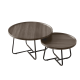 thumbnail image 2 of Juego De 2 Mesas De Centro Living Redonda Madera 70+50cm #1, 2 of 3