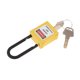 thumbnail image 1 of PL38-KD Candado De Bloqueo De Seguridad Curvado De PVC De 38 Mm, Amarillo, 1 of 5