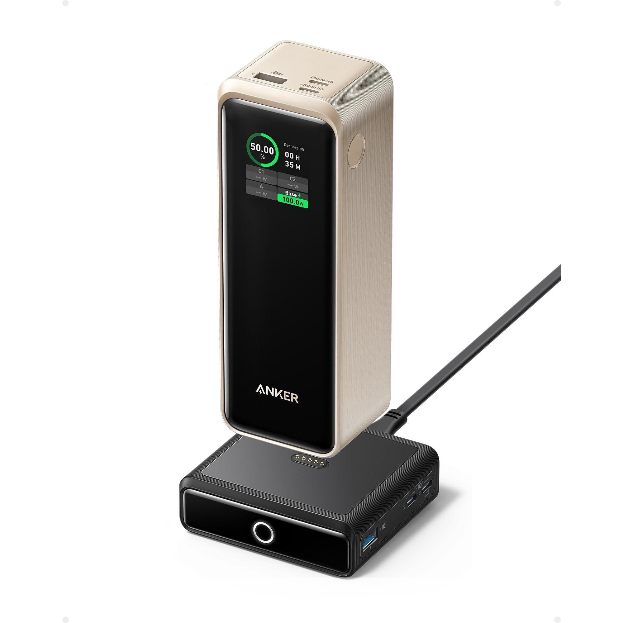 Power Bank Anker Prime 27,650 Mah 250 W Con Base De Carga De 100 W