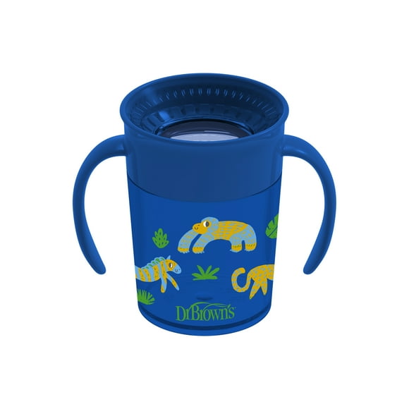 Vaso 360° con asas 200ml 6M+ azul