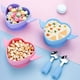 thumbnail image 2 of 1set Heart Shaped Silicone Bowl Set With Spoon And Fork, Baby Cutlery Set With Storage Box For Self-Feeding Training, Baby Elbow Food Supplement Fork Spoon, Bendable Rice Spoon, Food Silicone Elbow Sp, 2 of 4