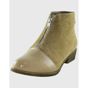 Danicolle Calzado - Botin Punta Croco Khaki Danicolle