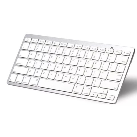 Importclick - Teclado Inalámbrico Bluetooth Plateado