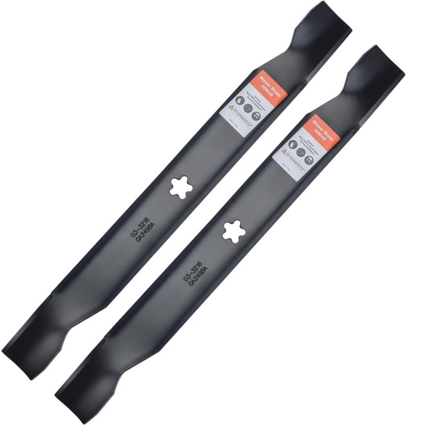Cuchillas para cortacésped Grasscool 138971, plataforma de 42" con orificio central de estrella de 5 puntas