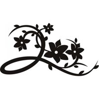 Rienda Libre Graphics - Decomural Vine Flower Floral Swirls Ws-19100